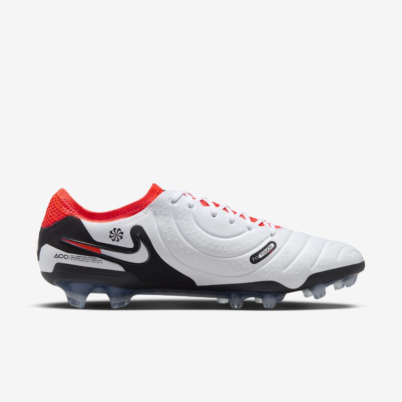 Nike Tiempo Legend 10 Elite FG, Blanco/Carmesí brillante/Negro, hi-res