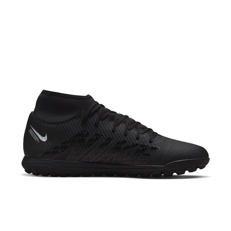 Nike Mercurial Superfly 9 Club TF, Negro/Blanco cumbre/Volt/Gris humo oscuro, hi-res