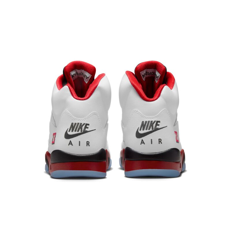 Air Jordan 5 Fire Red "Black Tongue", Blanco/Negro/Rojo fuego, hi-res