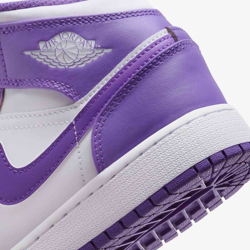 Air Jordan 1 Mid, Veneno púrpura/Blanco, hi-res