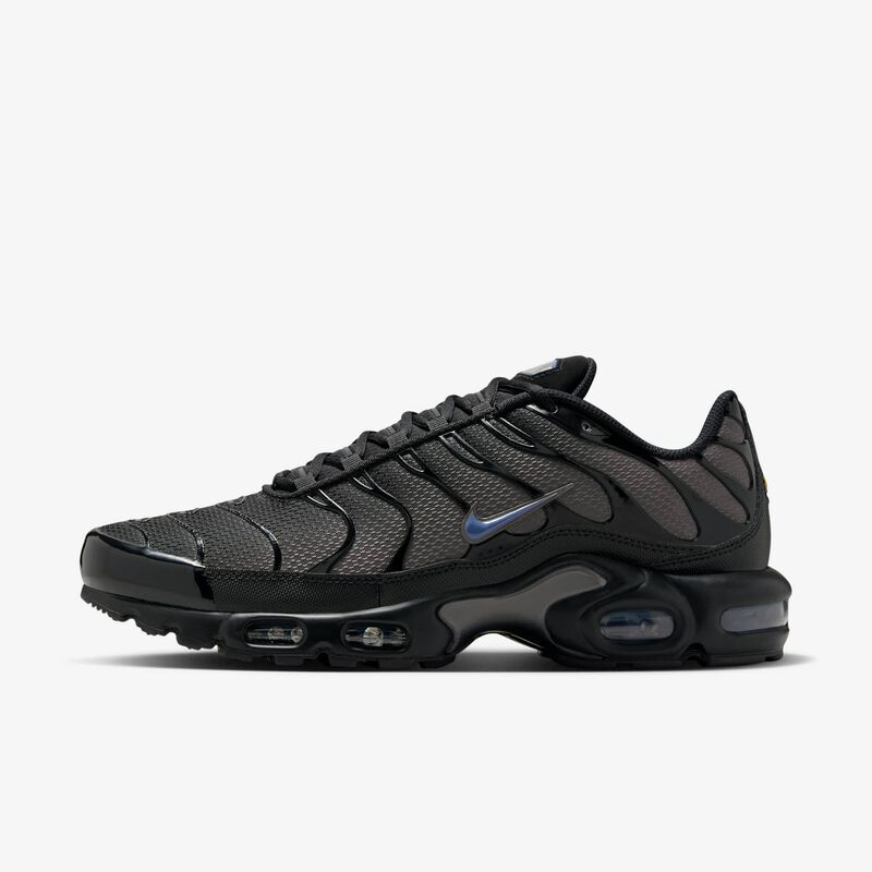 Nike Air Max Plus, Negro/Piedra cavernaria/Azul difuso, hi-res