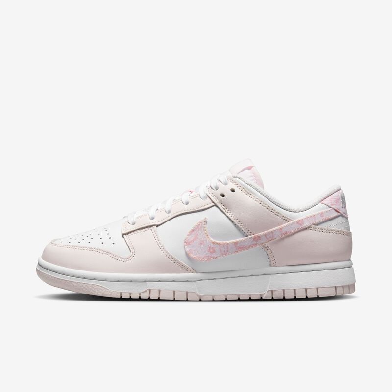 Nike Dunk Low, Blanco/Rosa suave medio/Rosa perla, hi-res