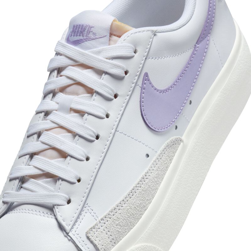 Nike Blazer Low Platform, Blanco/Lila Bloom-Vela, hi-res