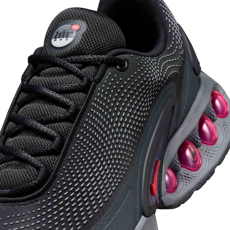 Nike Air Max Dn, Negro/Gris humo oscuro/Antracita/Carmesí claro, hi-res