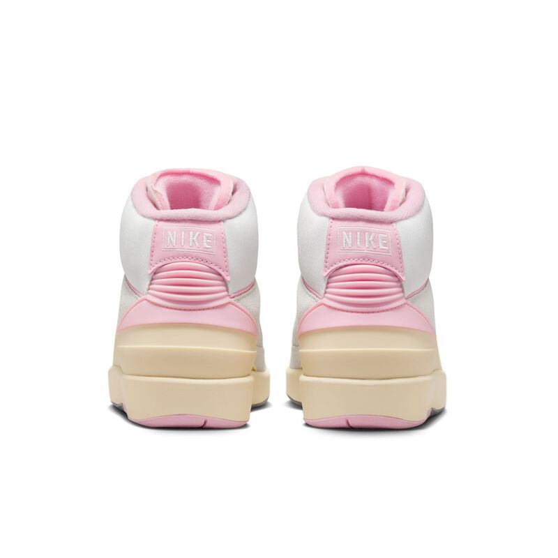 Air Jordan 2 Retro, Blanco cumbre/Rosa suave medio/Muselina/Rojo gimnasio, hi-res