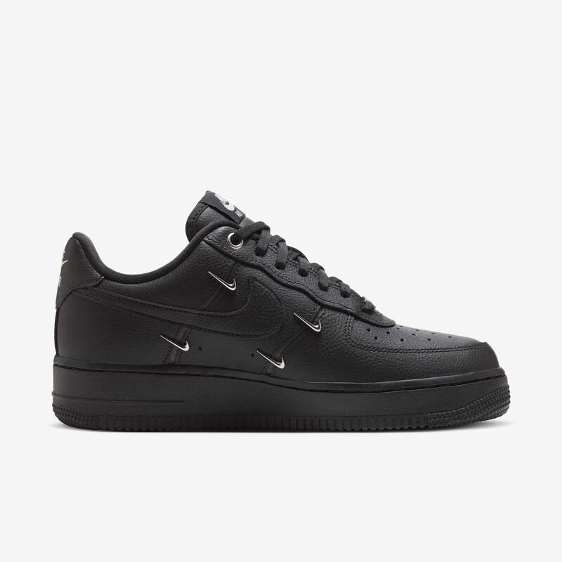 Nike Air Force 1 ’07 LX, Negro/Negro/Plata metalizado/Negro, hi-res
