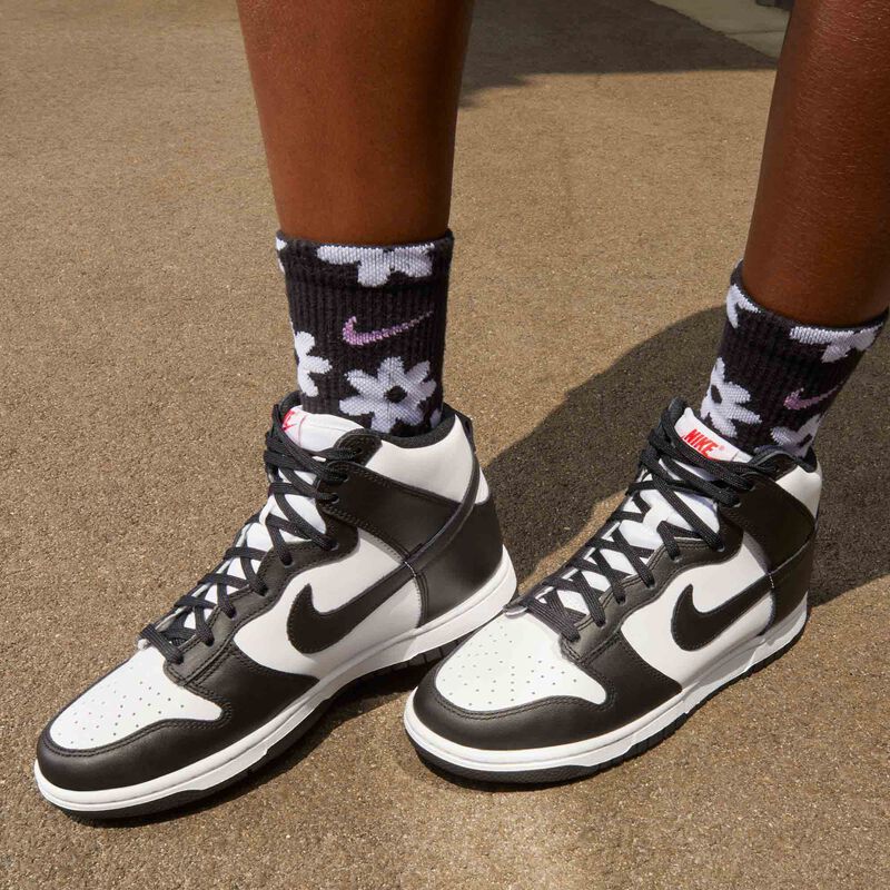 Nike Dunk High, Blanco/Rojo universitario/Negro, hi-res