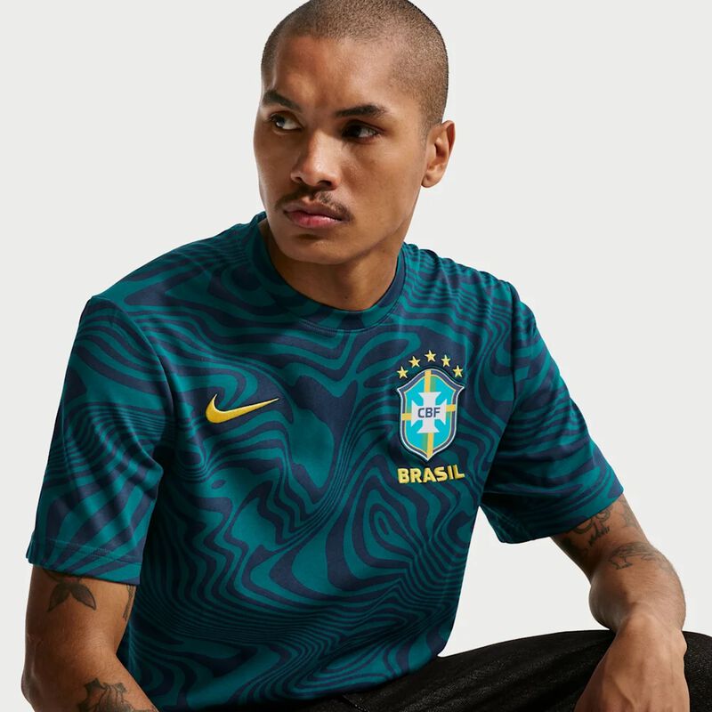 Camiseta Nike Brasil Primary, Verde, hi-res