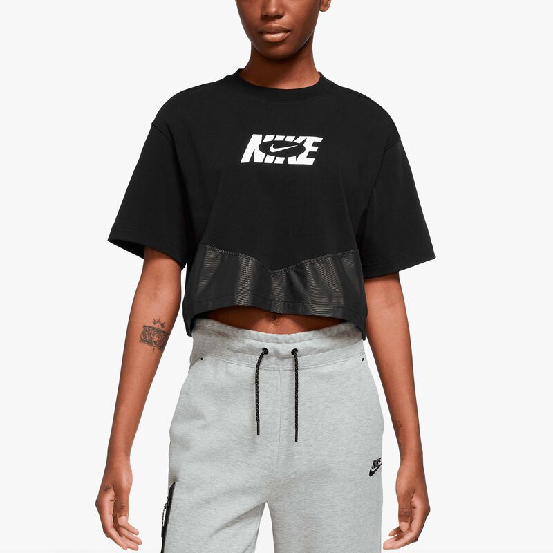 Nike Sportswear Icon Clash Print Top, NEGRO, hi-res