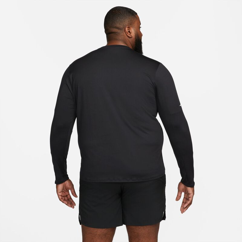 Nike Dri-FIT Element, Negro/Plata Reflectante, hi-res
