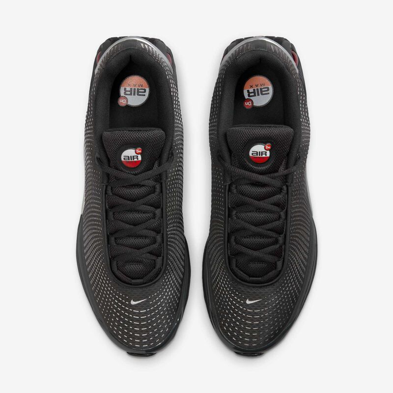 Nike Air Max Dn, Negro/Negro/Plata Metalizado/Rojo Universitario, hi-res