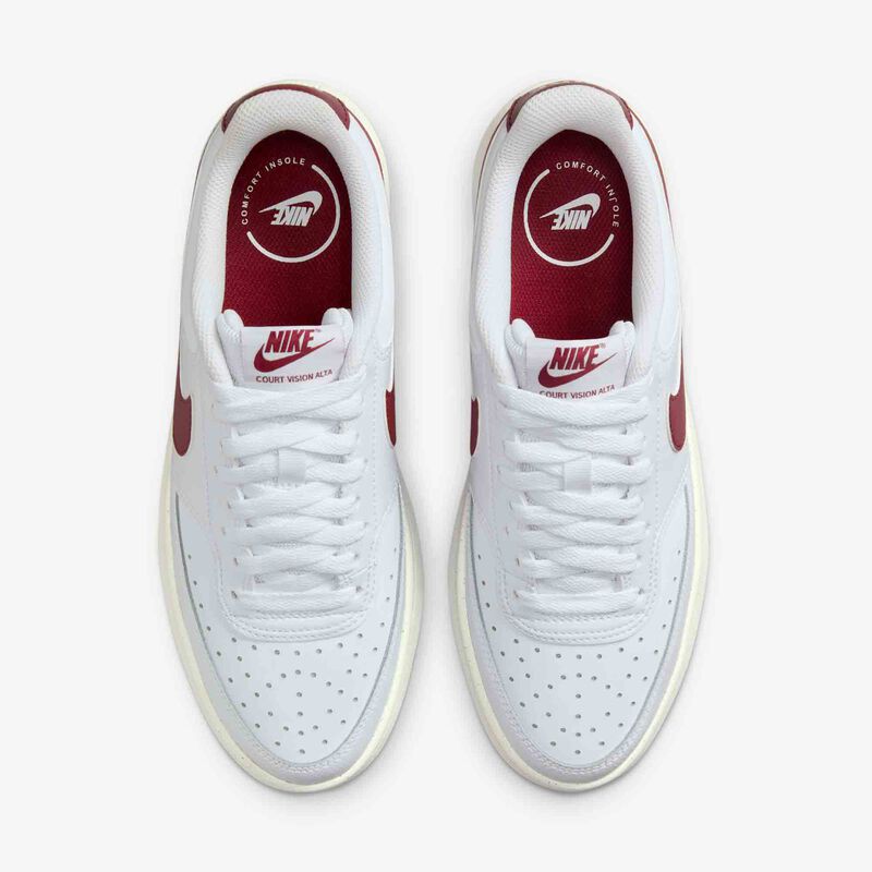 Nike Court Vision Alta, Blanco/Vela/Rojo Team, hi-res