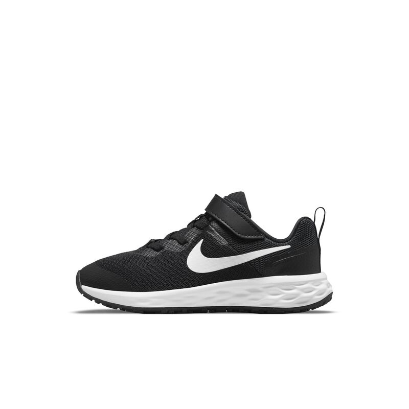 Nike Revolution 6, Negro/Gris ahumado oscuro/Blanco, hi-res