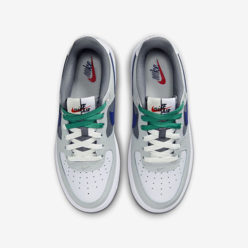Nike Air Force 1 LV8, Plata claro/Blanco/Gris humo/Azul royal intenso, hi-res