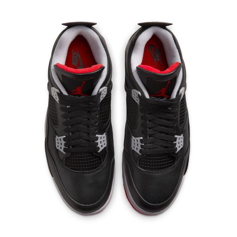 Air Jordan 4 Retro "Bred Reimagined", Negro/Gris cemento/Blanco cumbre/Rojo fuego, hi-res