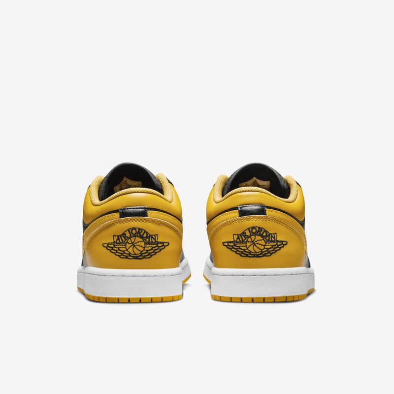 Air Jordan 1 Low, Negro/Blanco/Amarillo Ocre, hi-res