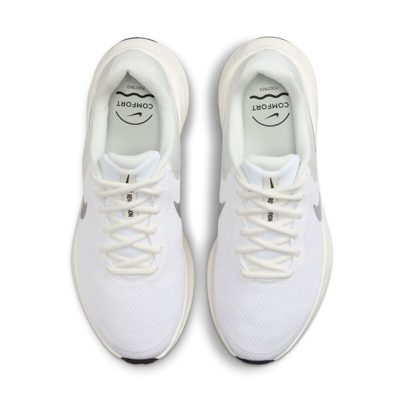 Nike Revolution 7, Blanco/Plata Metalizado-Vela-Negro, hi-res
