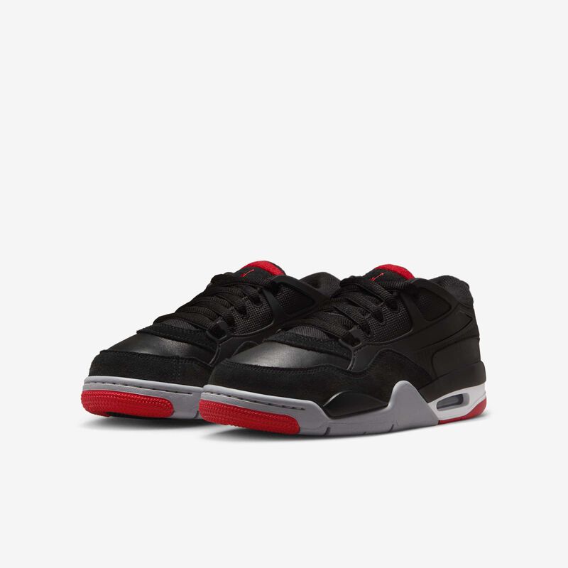 Air Jordan 4RM, Negro/Gris Lobo/Blanco/Rojo Varsity, hi-res