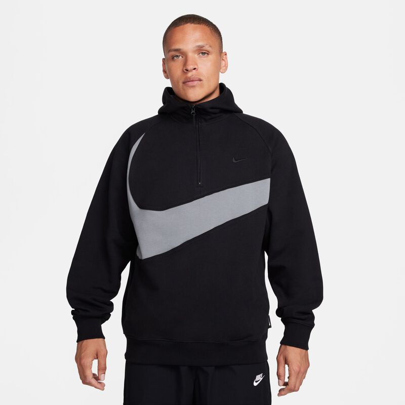 Nike Swoosh, Negro/Gris Humo/Negro, hi-res