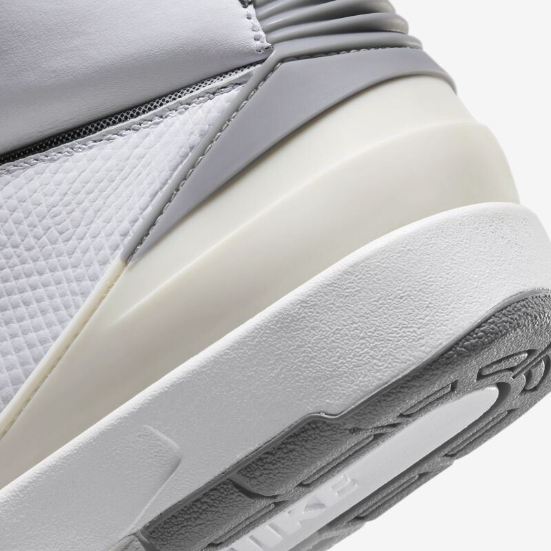 Air Jordan 2 Retro, Blanco/Sail/Negro/Gris cemento, hi-res