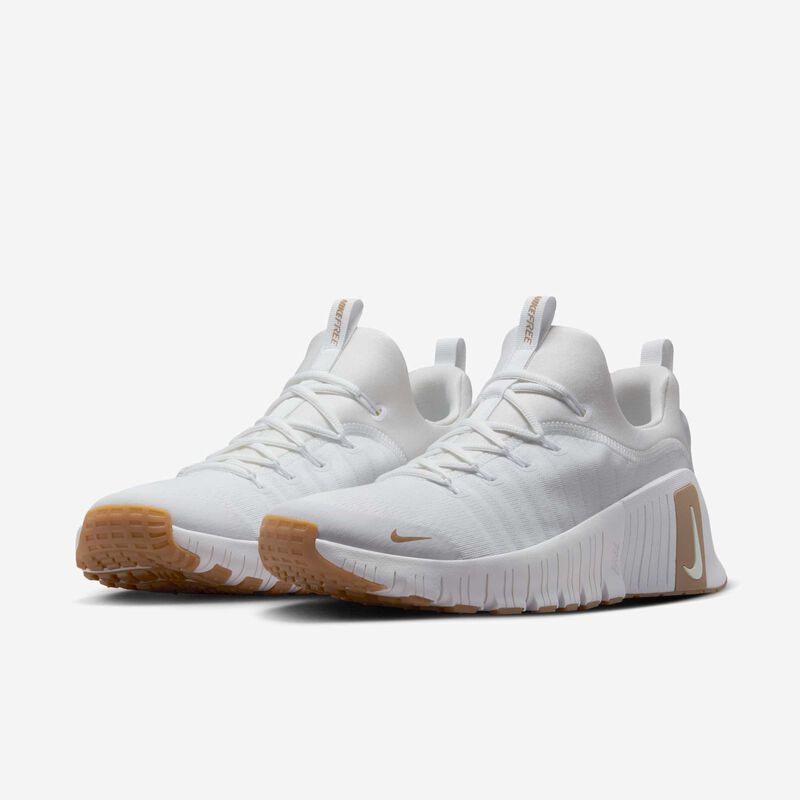 Nike Free Metcon 6, Blanco/Marrón Claro Goma/Cáñamo, hi-res