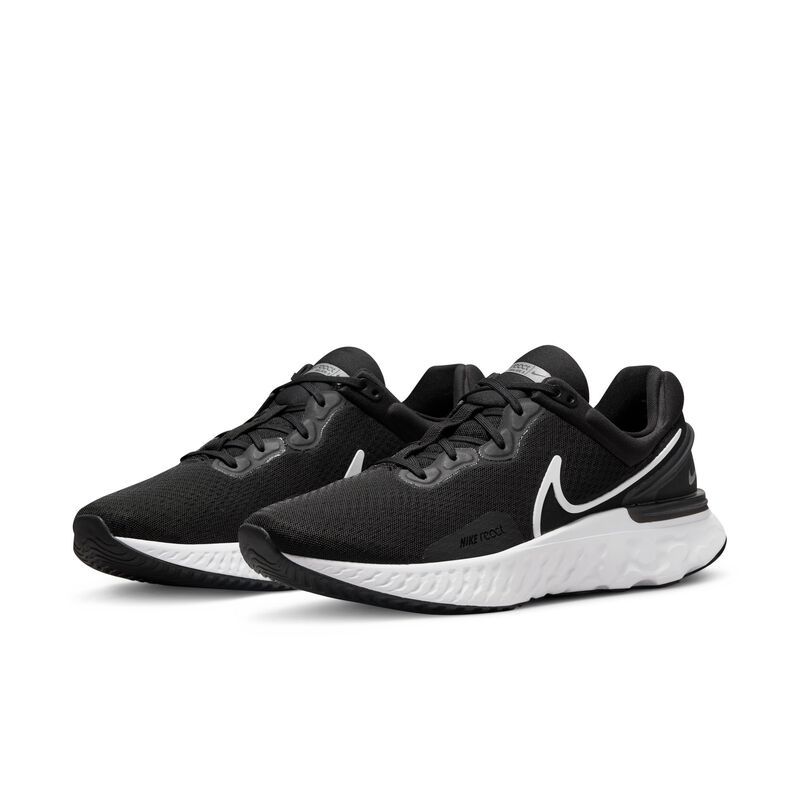 Nike React Miler 3, Negro/Blanco, hi-res