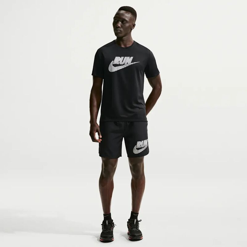 Polo Nike Miler, Negro, hi-res