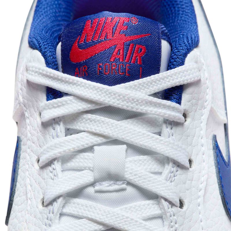 Nike Air Force 1, Blanco/Rojo Universitario/Azul real profundo, hi-res