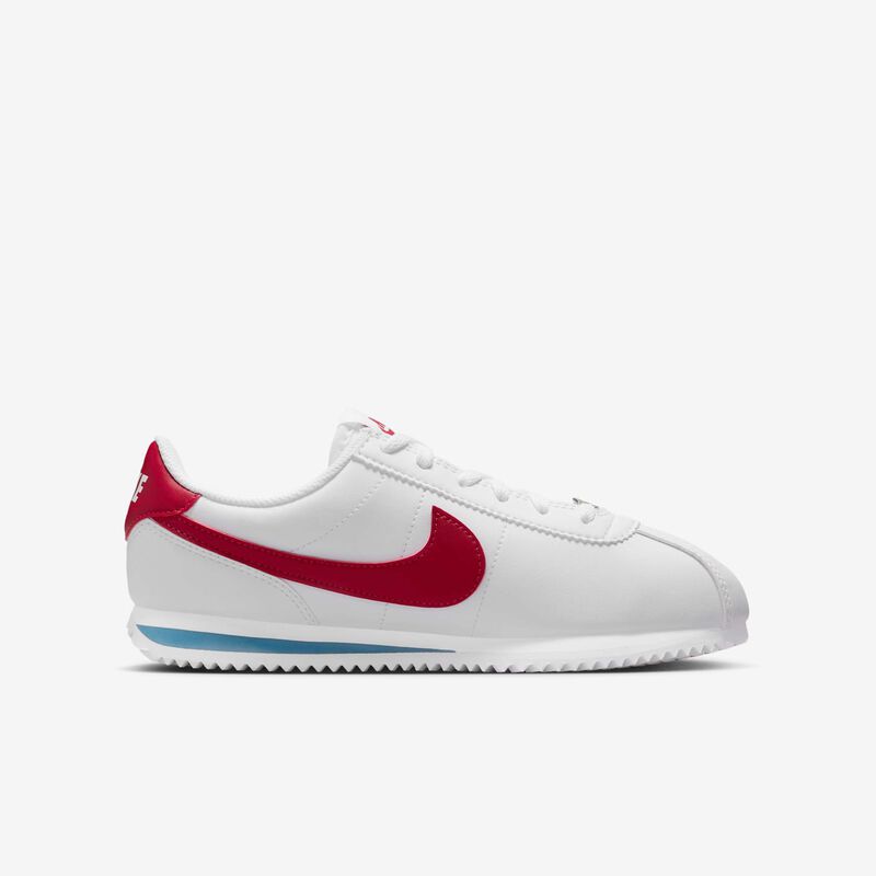 Nike Cortez Textile, Blanco/Rojo Universitario-Azul Universitario, hi-res