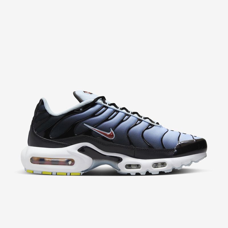 Nike Air Max Plus, Negro/Azul Tinte/Gris Hierro/Naranja Rugoso, hi-res