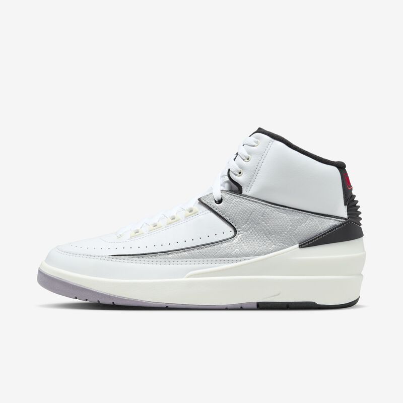 Air Jordan 2 Retro "Python", Blanco/Negro/Vela/Fuego Rojo, hi-res