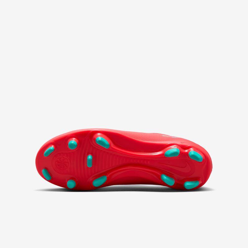 Nike Jr. Mercurial Vapor 16 Club, Brasa Resplandor/Verde Aurora, hi-res
