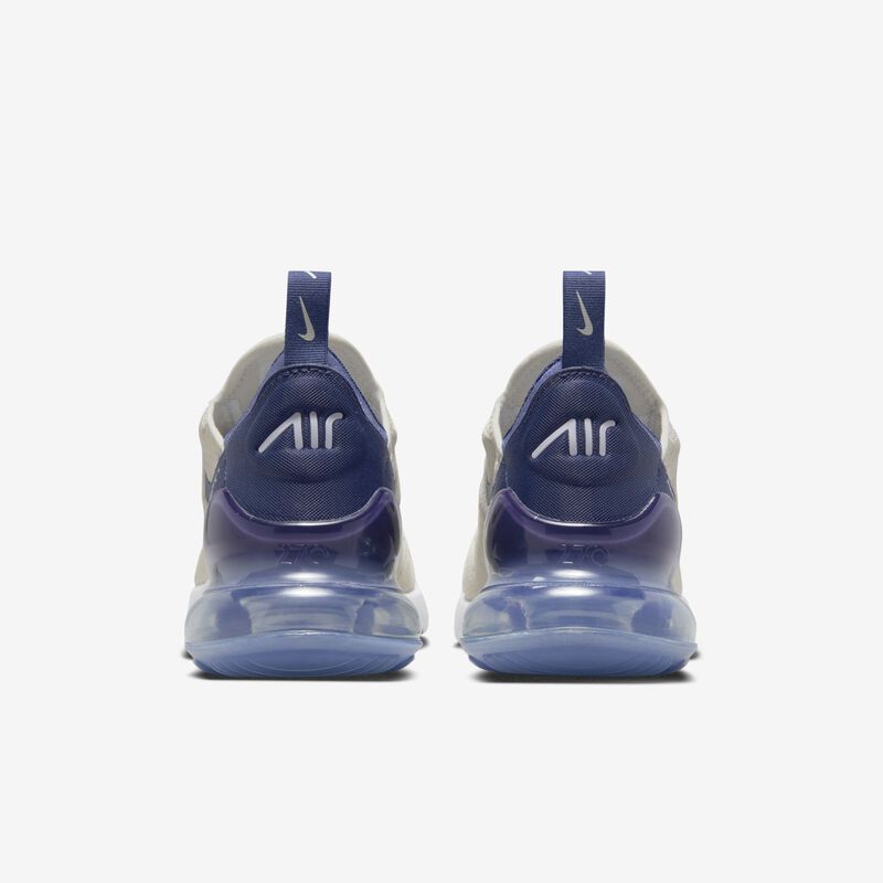 Nike Air Max 270, Light Bone/Blanco/Plata metalizado/Diffused Blue, hi-res