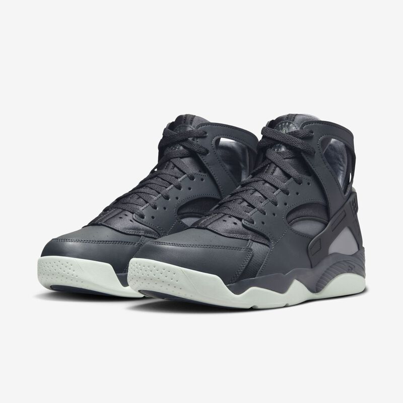 Nike Air Flight Huarache, Gris Oscuro Humo/Verde Apenas-Gris Frio, hi-res