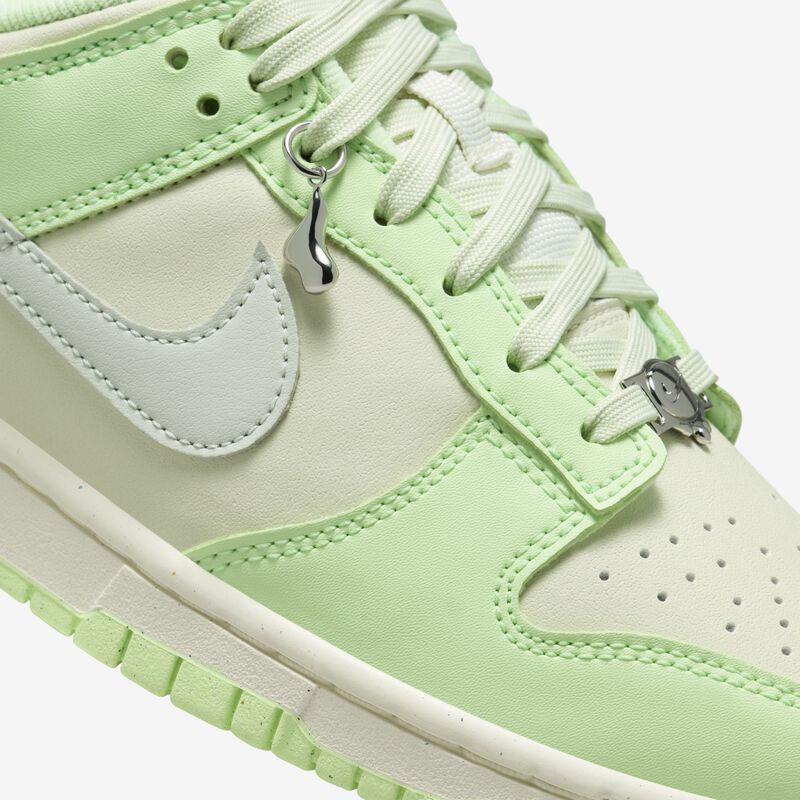 Nike Dunk Low Next Nature SE, Vidrio marino/Verde vapor/Vela/Plata claro, hi-res