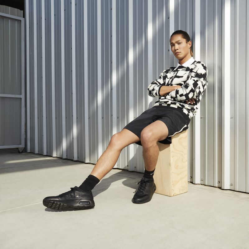 Nike Air Max SC Leather, Negro/Negro/Negro, hi-res