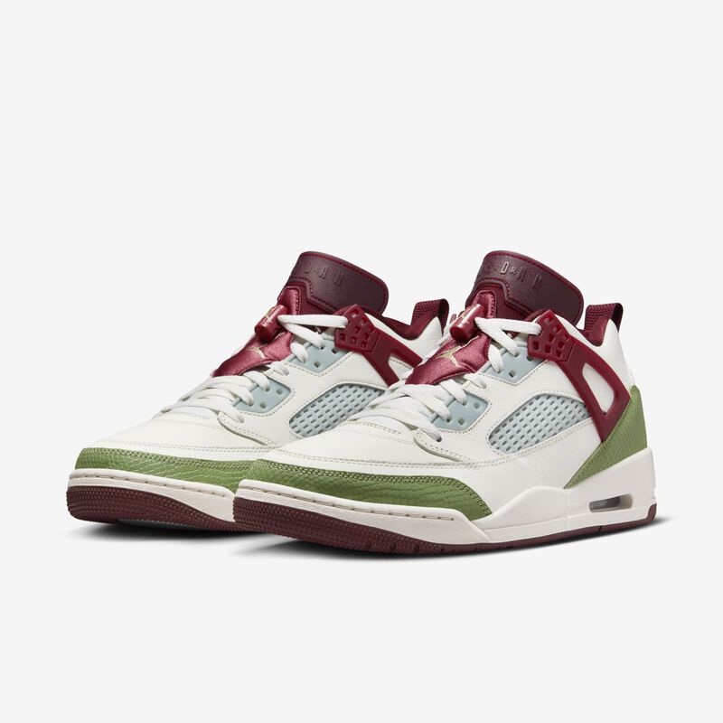 Jordan Spizike Low Lunar New Year, Vela/Verde Aceite/Rojo Oscuro del Equipo/Oro Metálico, hi-res