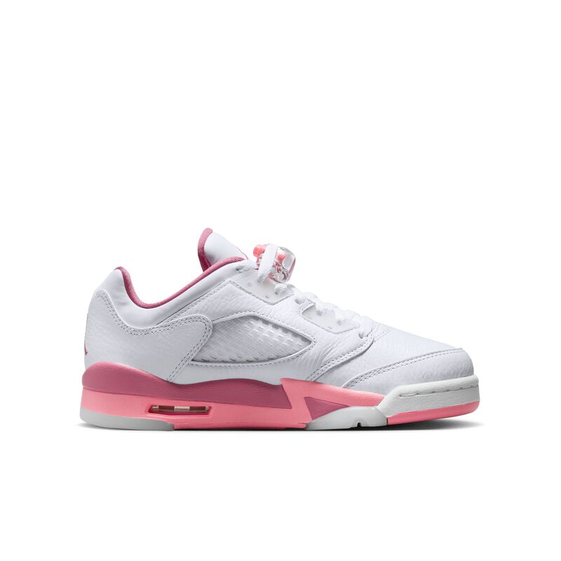 Air Jordan 5 Retro Low, Blanco/Baya del desierto/Negro/Tiza coral, hi-res