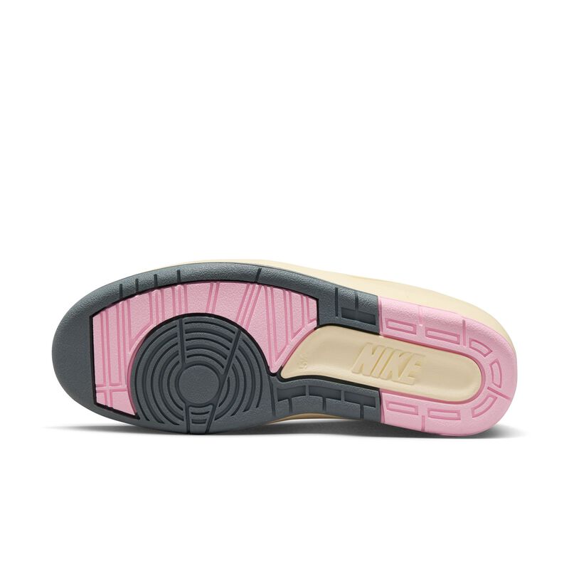 Air Jordan 2 Retro, Blanco cumbre/Rosa suave medio/Muselina/Rojo gimnasio, hi-res