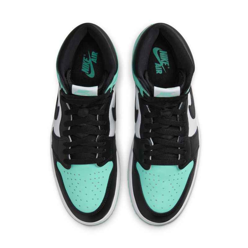 Air Jordan 1 Retro High OG "Yellow Ochre", Blanco/Negro-Verde Resplandor, hi-res
