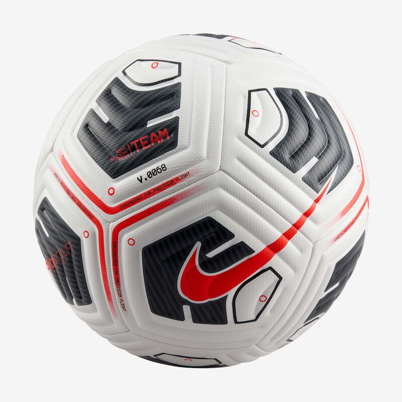 Nike Academy Plus, Blanco/Negro/Carmesí Brillante, hi-res