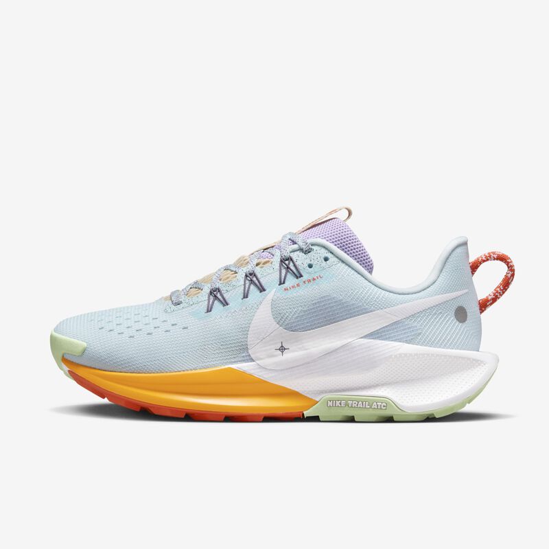 Nike Pegasus Trail 5, Azul Glaciar/Blanco-Amanecer-Reloj De Sol, hi-res