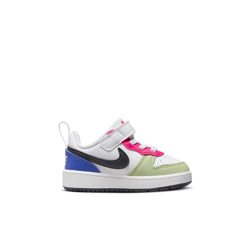 Nike Court Borough Low Recraft, Blanco/Rosa Feroz/Ultramarino Claro/Obsidiana Oscura, hi-res