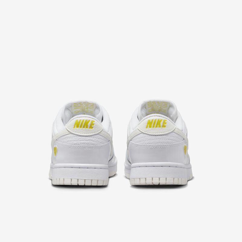 Nike Dunk Low, Blanco/Amarillo opti/Vela, hi-res