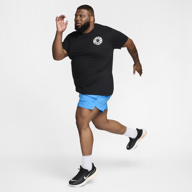 Nike Df Tee Marathon Energy, NEGRO, hi-res