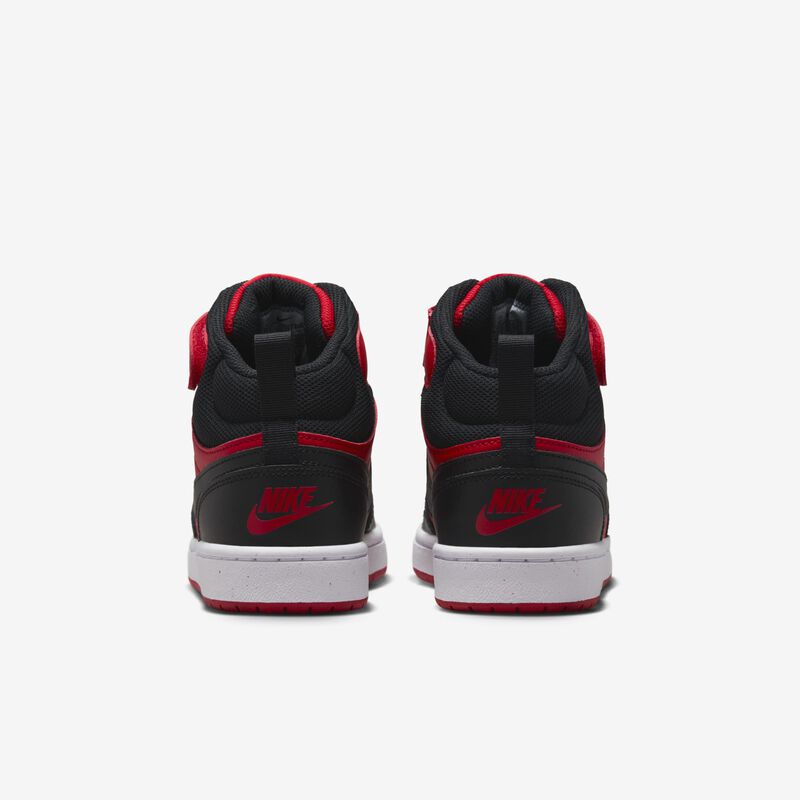 Nike Court Borough Mid 2, Rojo Universitario/Blanco/Negro, hi-res
