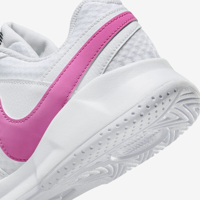 NikeCourt Lite 4, Blanco/Negro/Rosa Alegre, hi-res