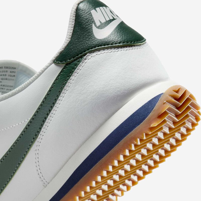 Nike Cortez, Blanco Cumbre/Azul Marino Medianoche/Plata Metalizado/Abeto, hi-res