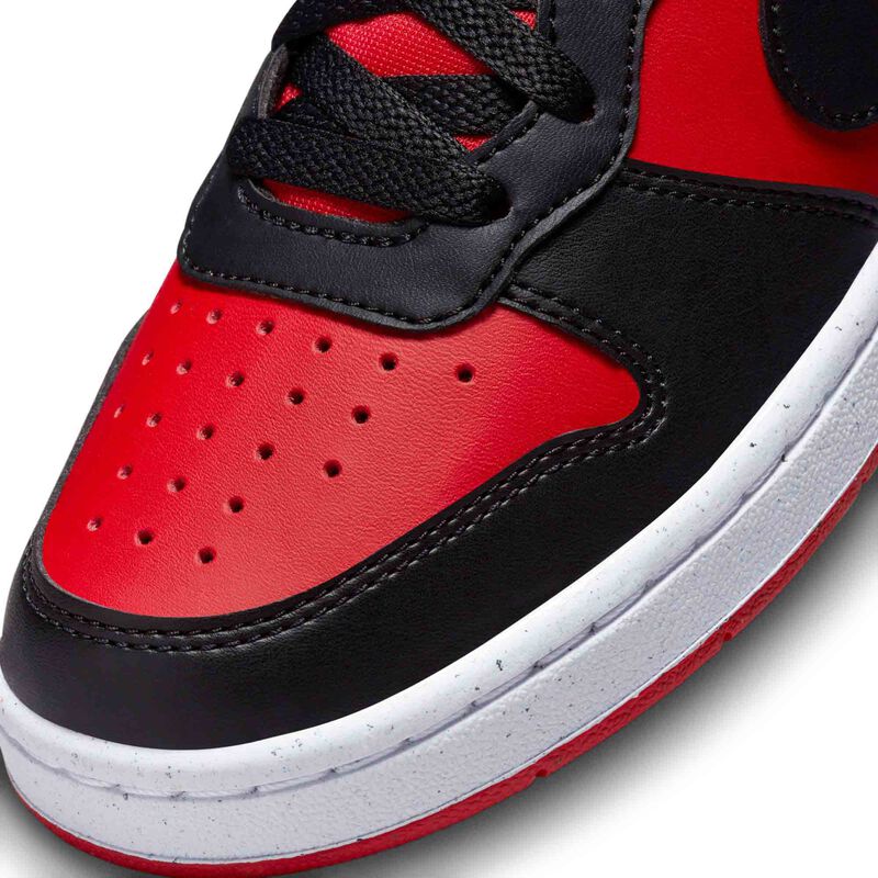 Nike Court Borough Low Recraft, Rojo Universitario/Blanco/Negro, hi-res