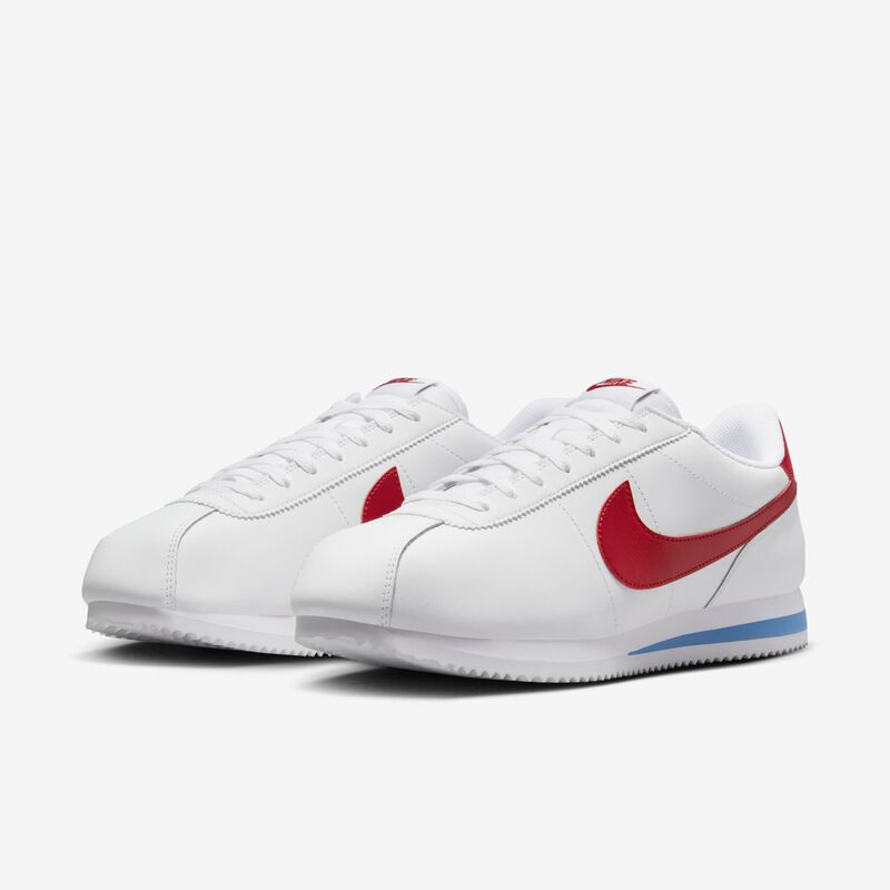 Nike Cortez, Blanco/Rojo Universitario-Azul Universitario, hi-res
